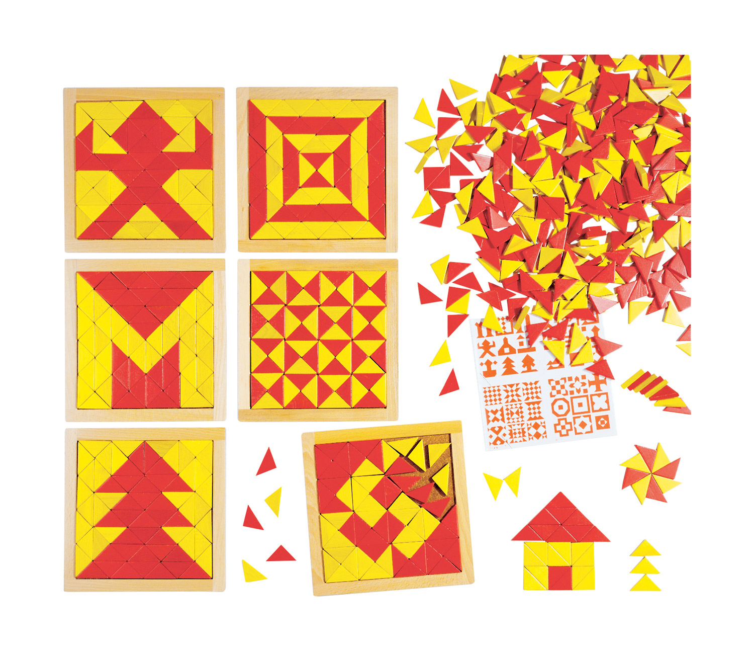 Magisches Mosaik rot gelb KiGa Set