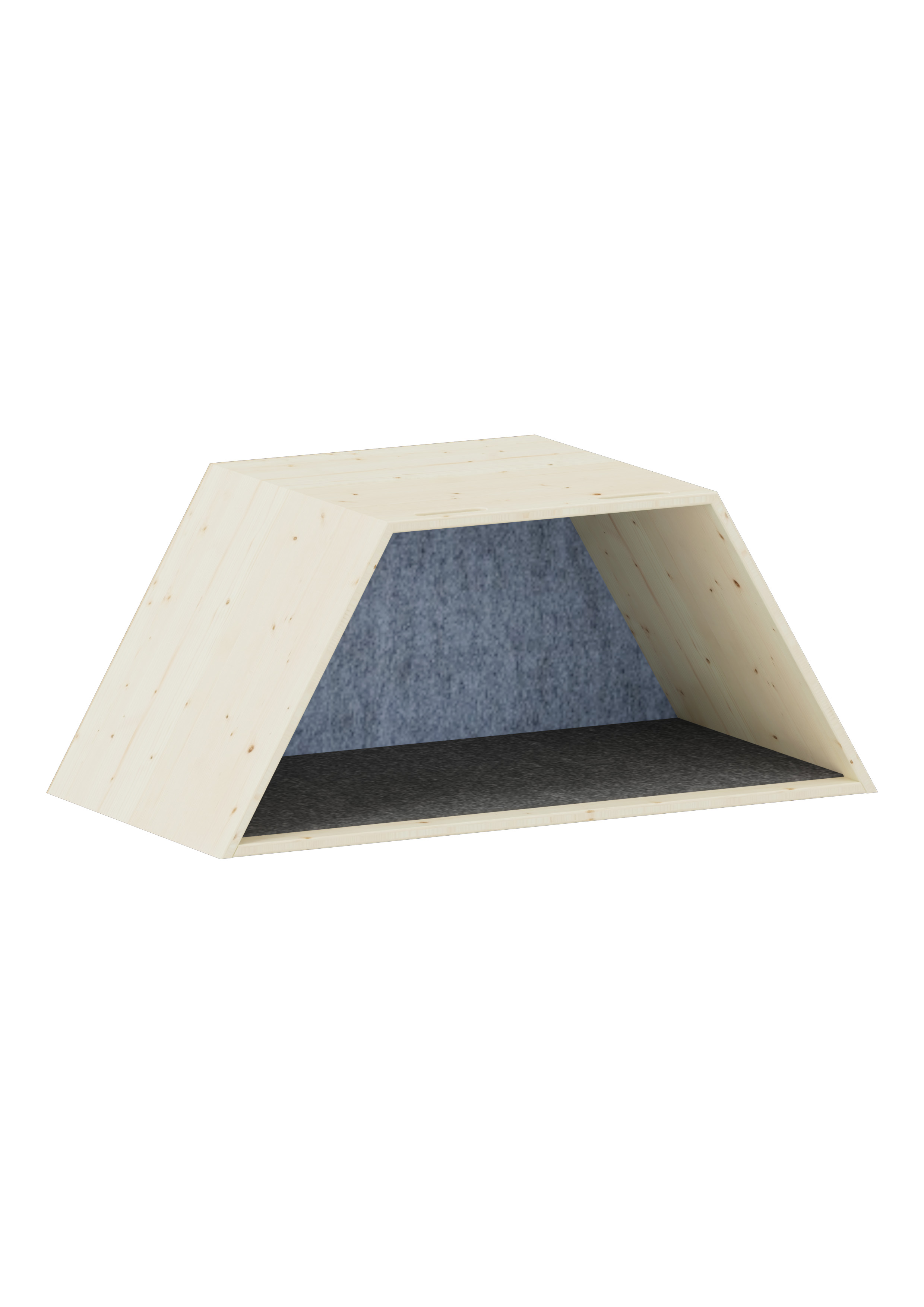 Lernwabe® Flip Halbe Wabe Größe M, Boden grau, Rückwand hellblau Lernwabe® Flip Halbe Wabe Größe M, Boden grau, Rückwand hellblau