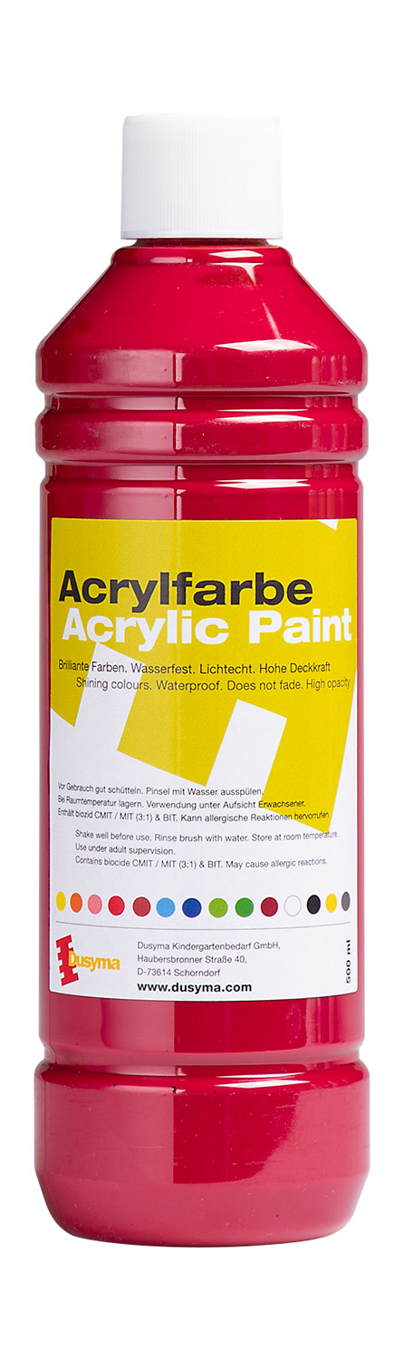 Acrylfarbe dunkelrot