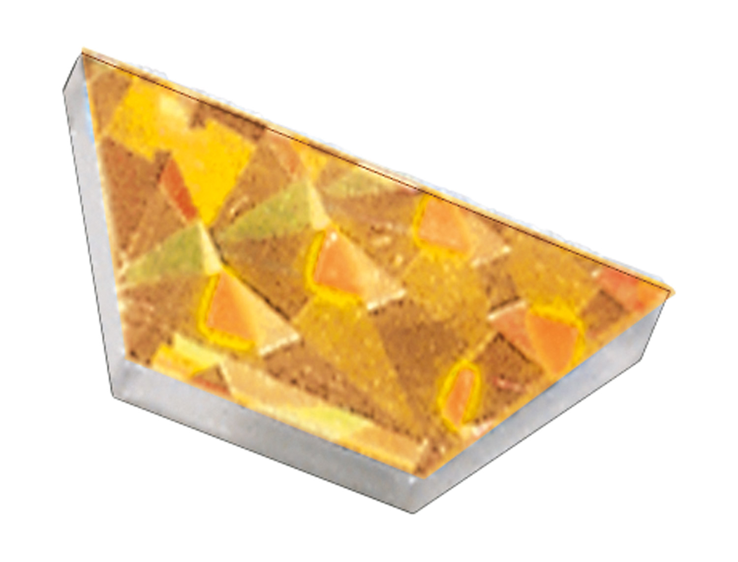 Glitzer Prismo und Trapeze Trapeze gold/silber