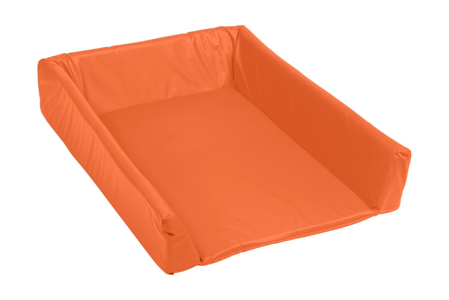 Wickelauflage mit Rand orange