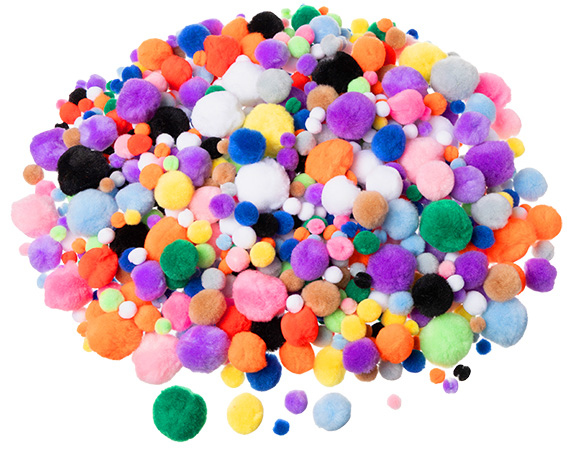 Pompons Mix Jumbo bunt