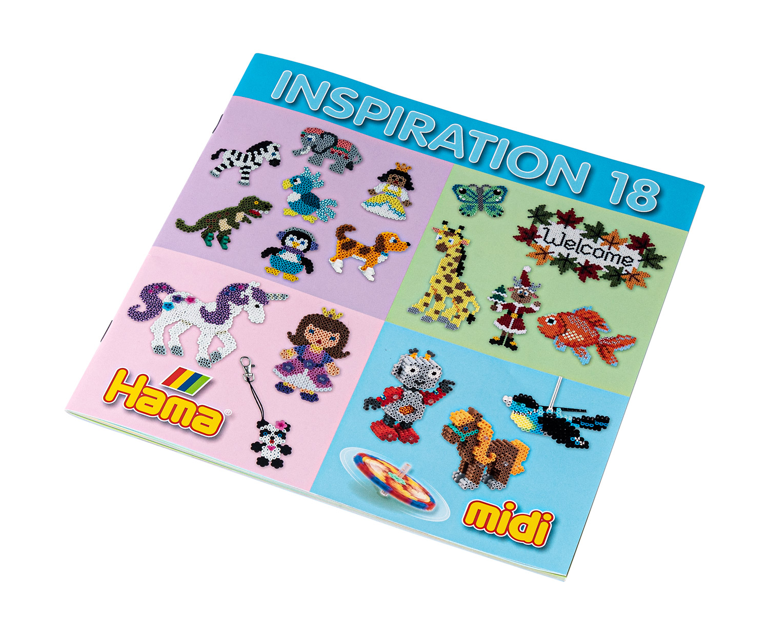 Inspirationshefte HAMA Nr. 18 Midi Bügelperlen