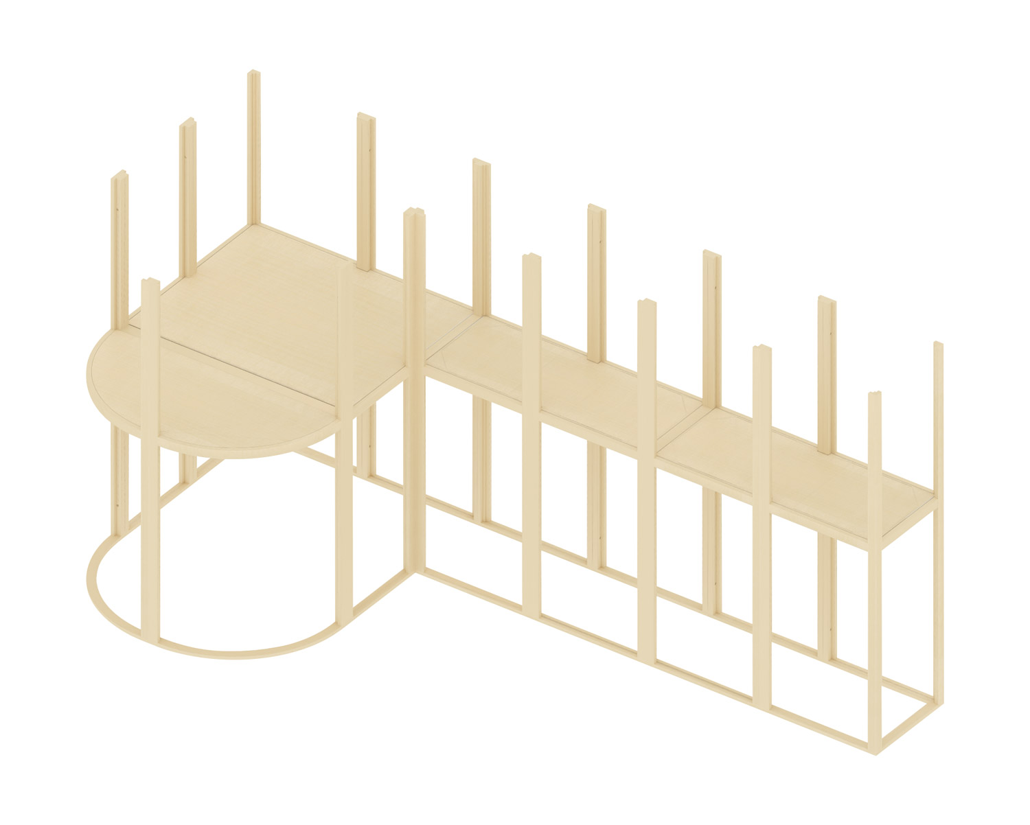 Gerüst "Galerie mit Turm" hoch Gerüst "Galerie mit Turm" hoch