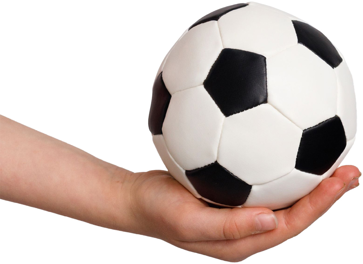 Softball Ø 10 cm, schwarz/weiß