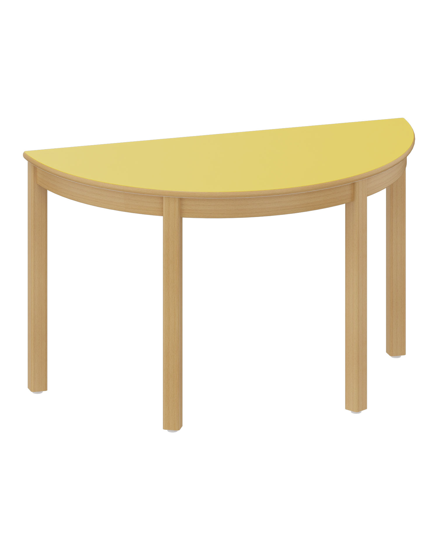 Halbrundtisch 120 x 60 cm Schule