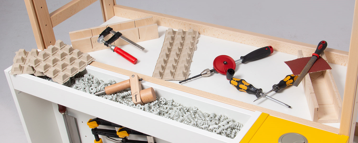 Lab-Lotte Lab-Lotte ideale Ablagefläche für Werkzeuge