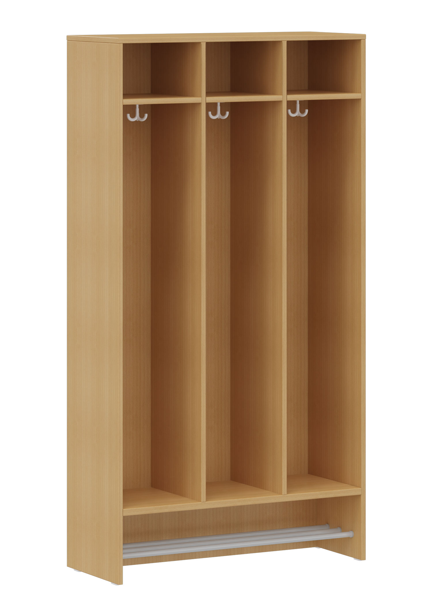 hej Schrankgarderobe D mit 30,8 cm Fachbreite Größe 5, 3 Schrankfächer