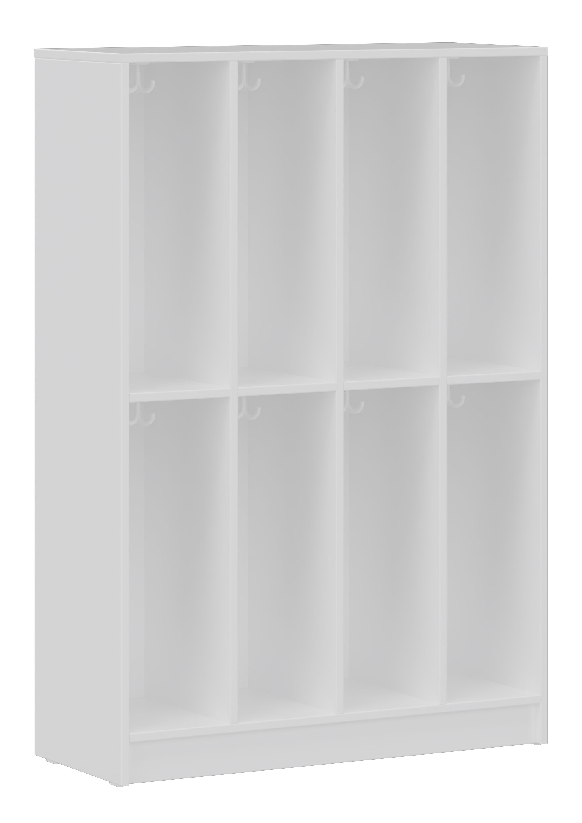 hej Fachgarderobe F mit 22,6 cm Fachbreite Größe 3/4, 8 Fächer