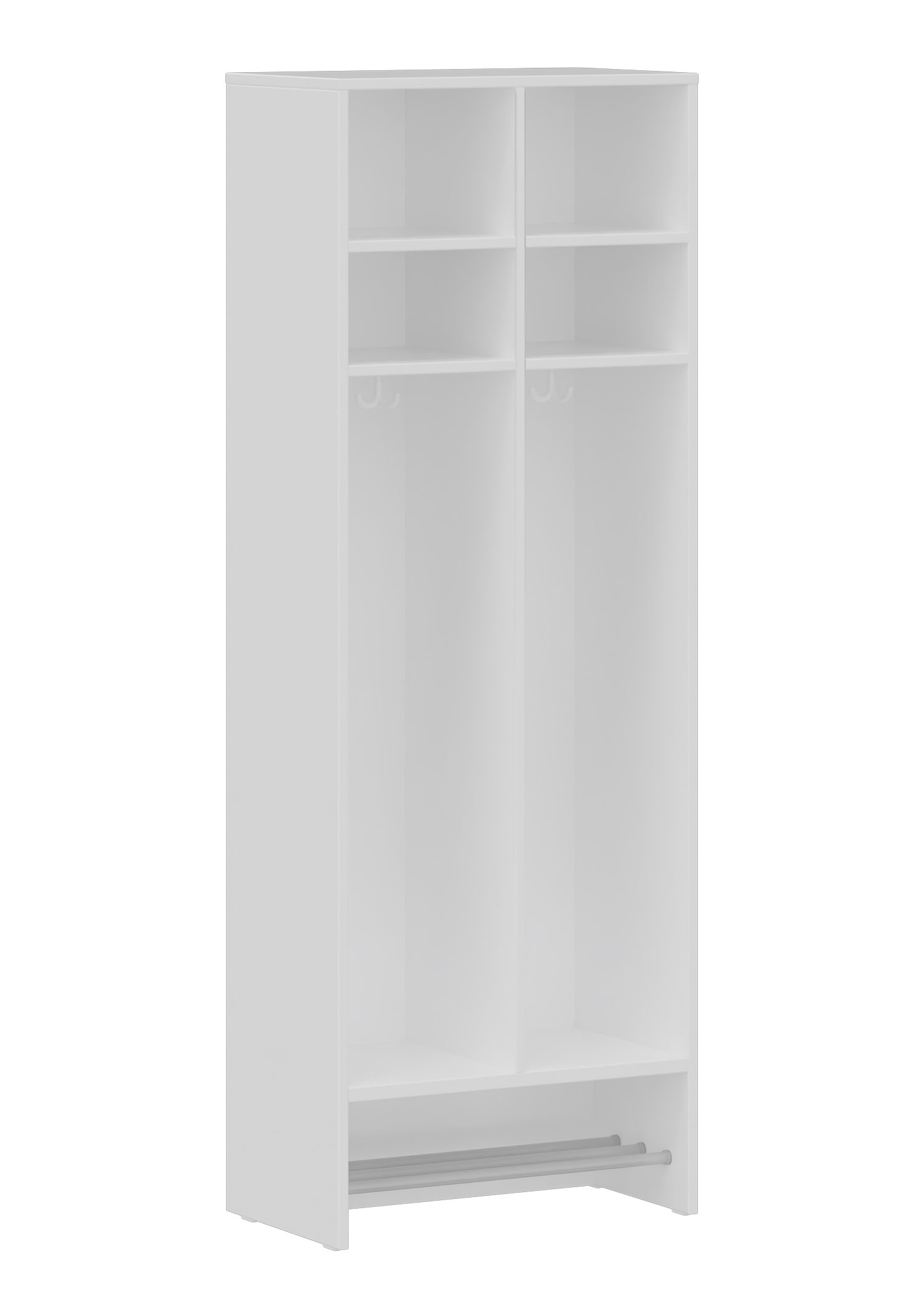 hej Schrankgarderobe D mit 30,8 cm Fachbreite Größe 4, 2 Schrankfächer
