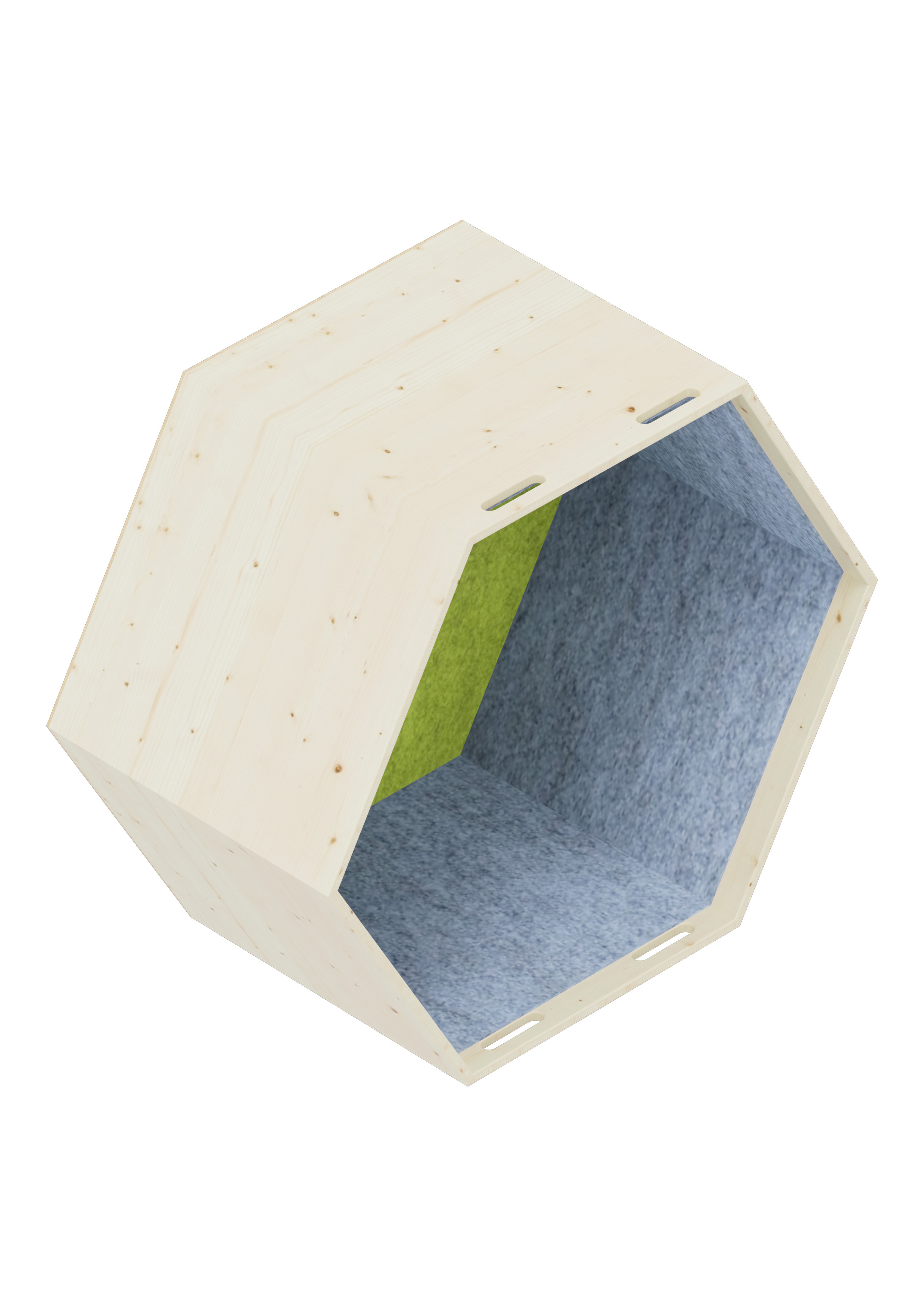 Lernwabe® Flip Ganze Wabe Größe M, Seiten hellblau, Rückwand hellgrün Lernwabe® Flip Ganze Wabe Größe M, Seiten hellblau, Rückwand hellgrün