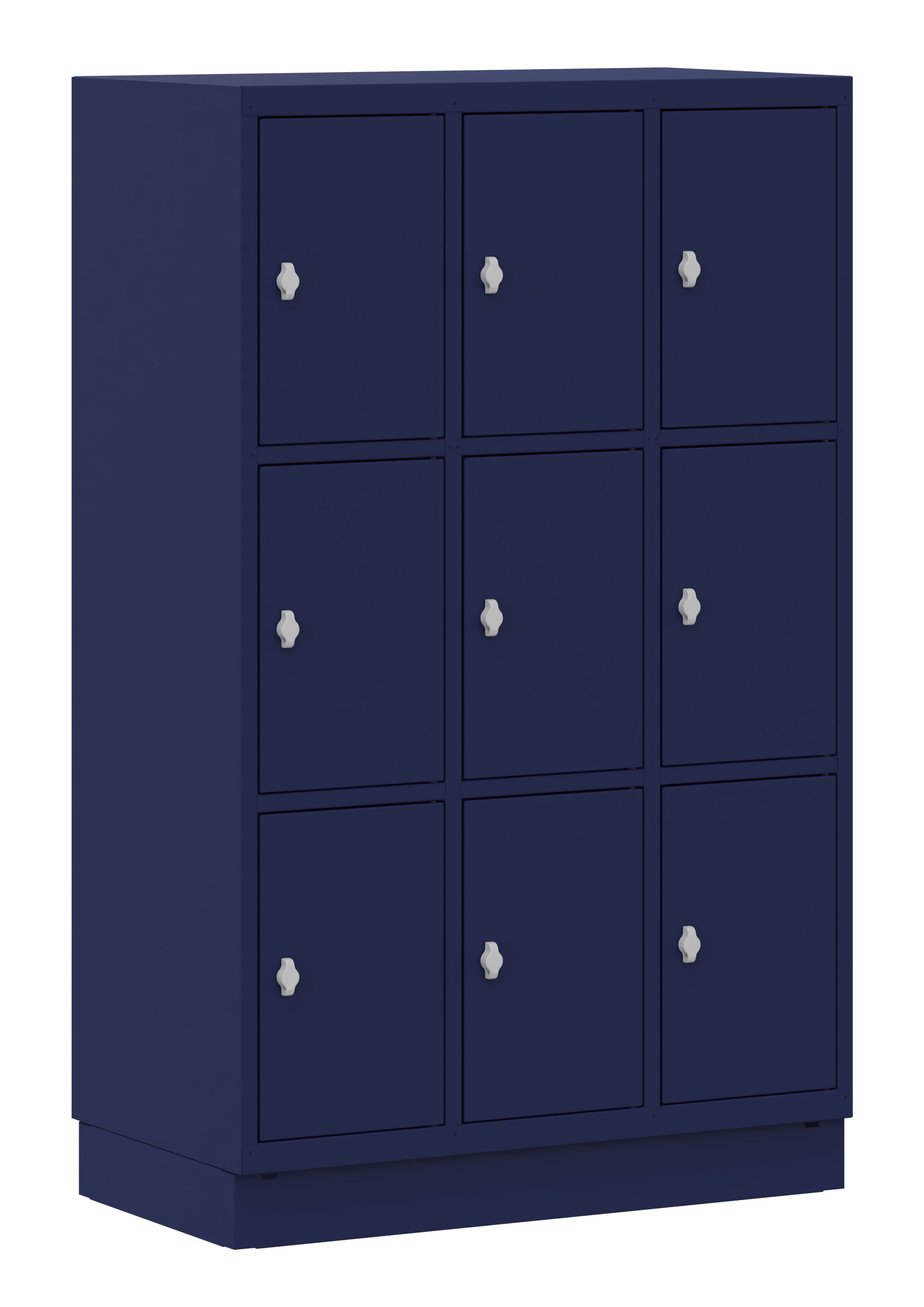 Fächerschrank 3x3 Fächer dunkelblau