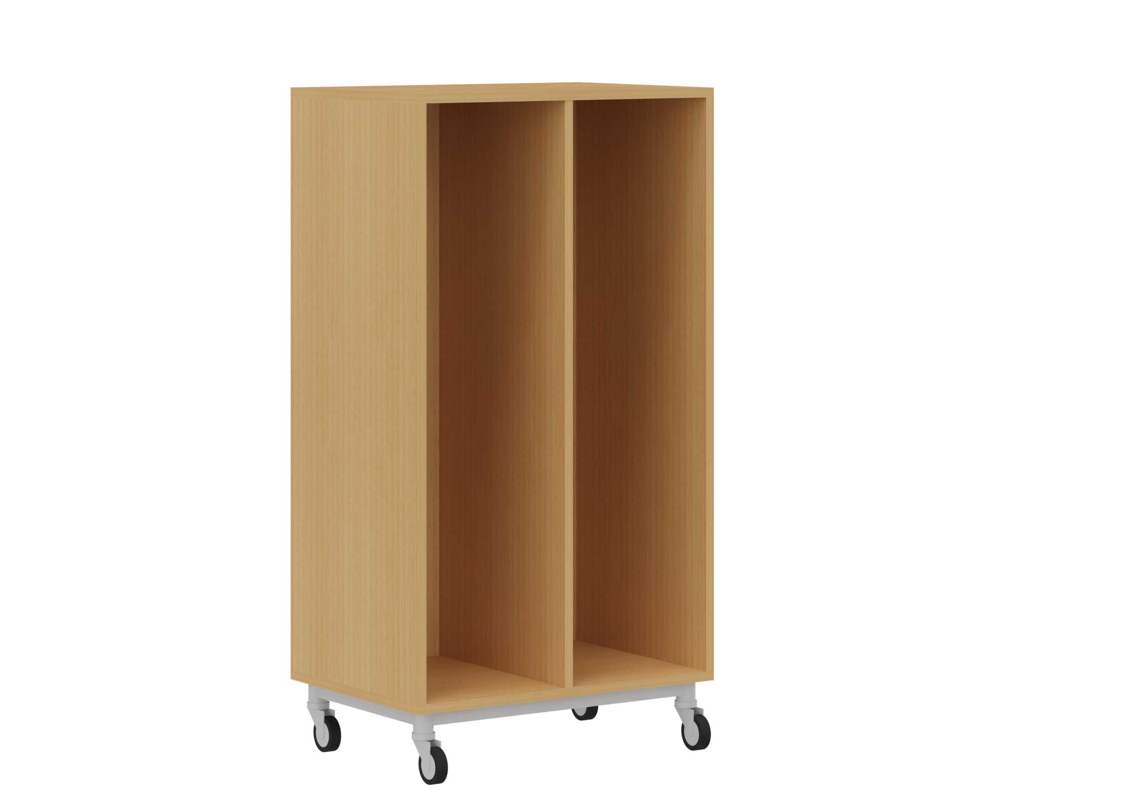 Regal für Kunststoffkästen auf Rollen, hoch, Breite 70,5 cm