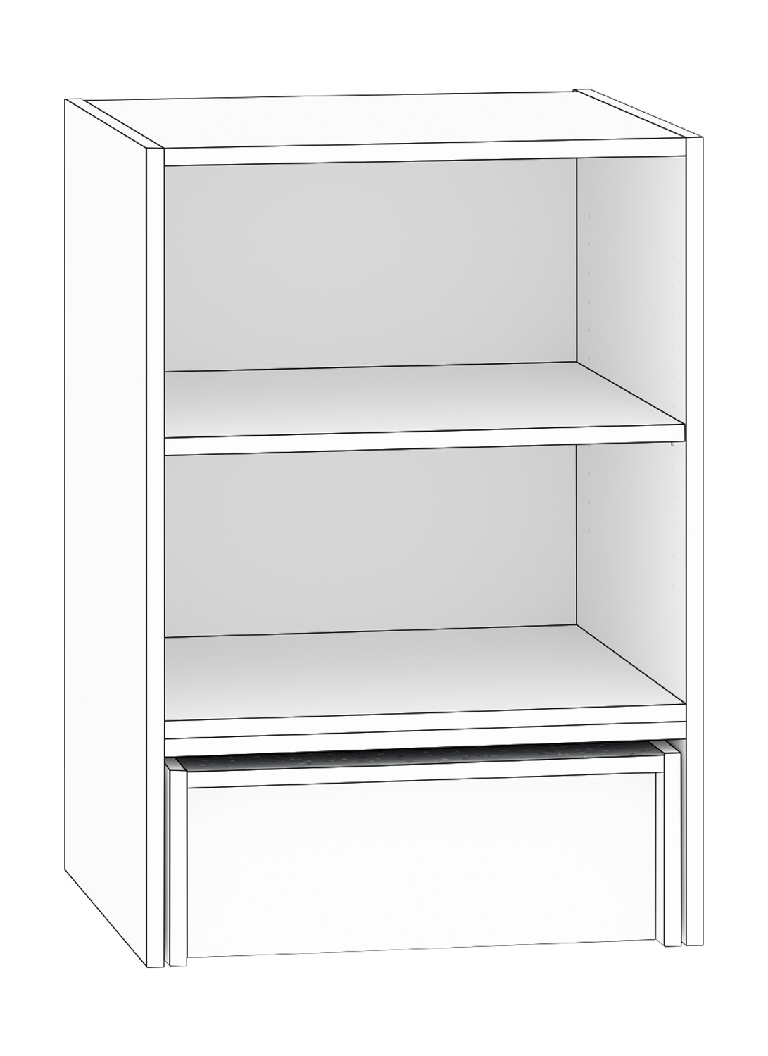 Regal 9, Breite 60 cm, weiß