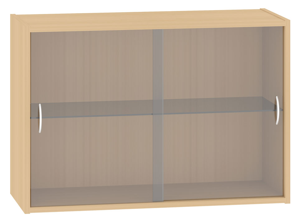 Hängeschrank mit Glasschiebetüren, Breite 100 cm