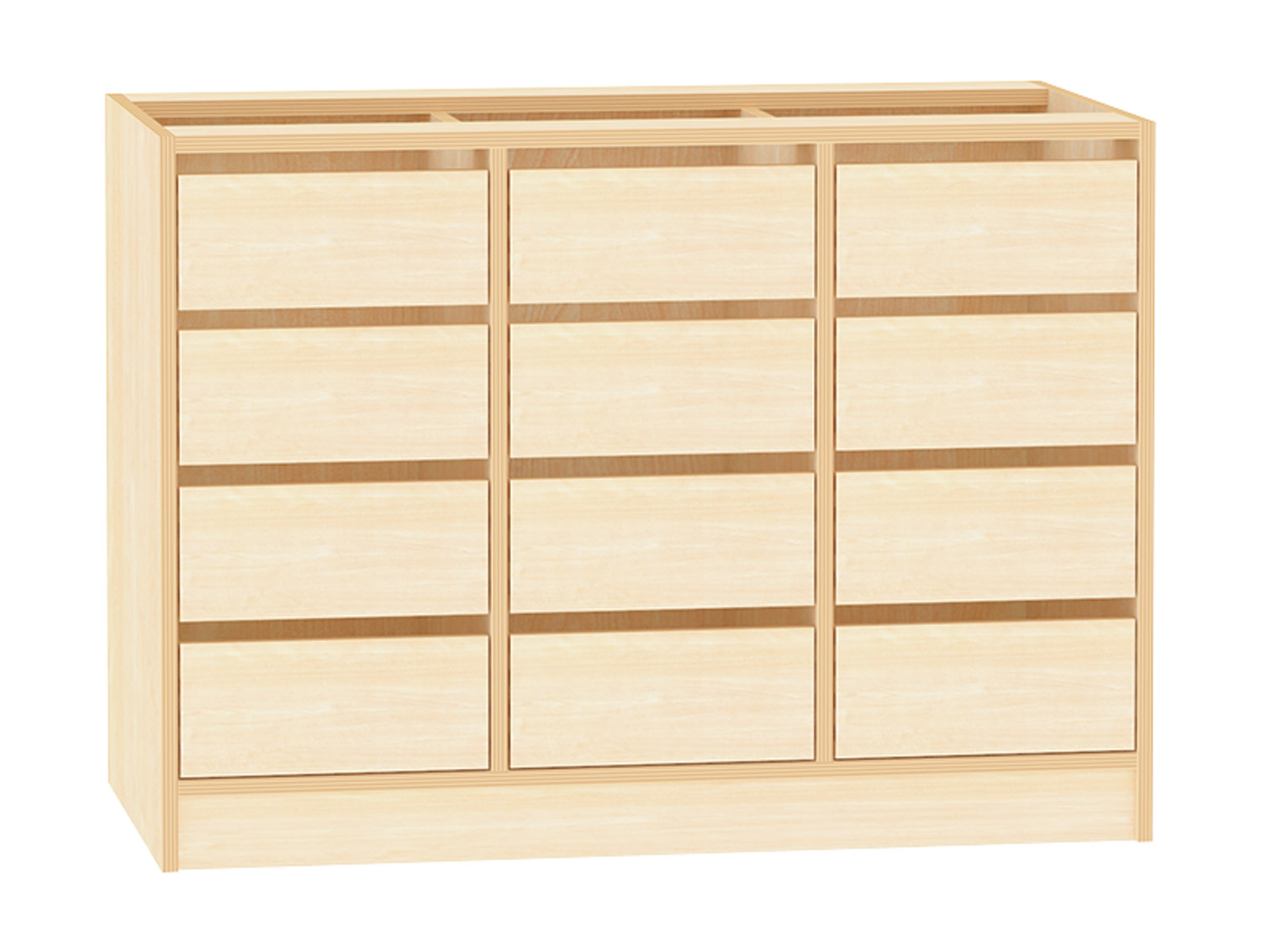 Schubkastenschrank für mini Höhe, 125,8 cm breit