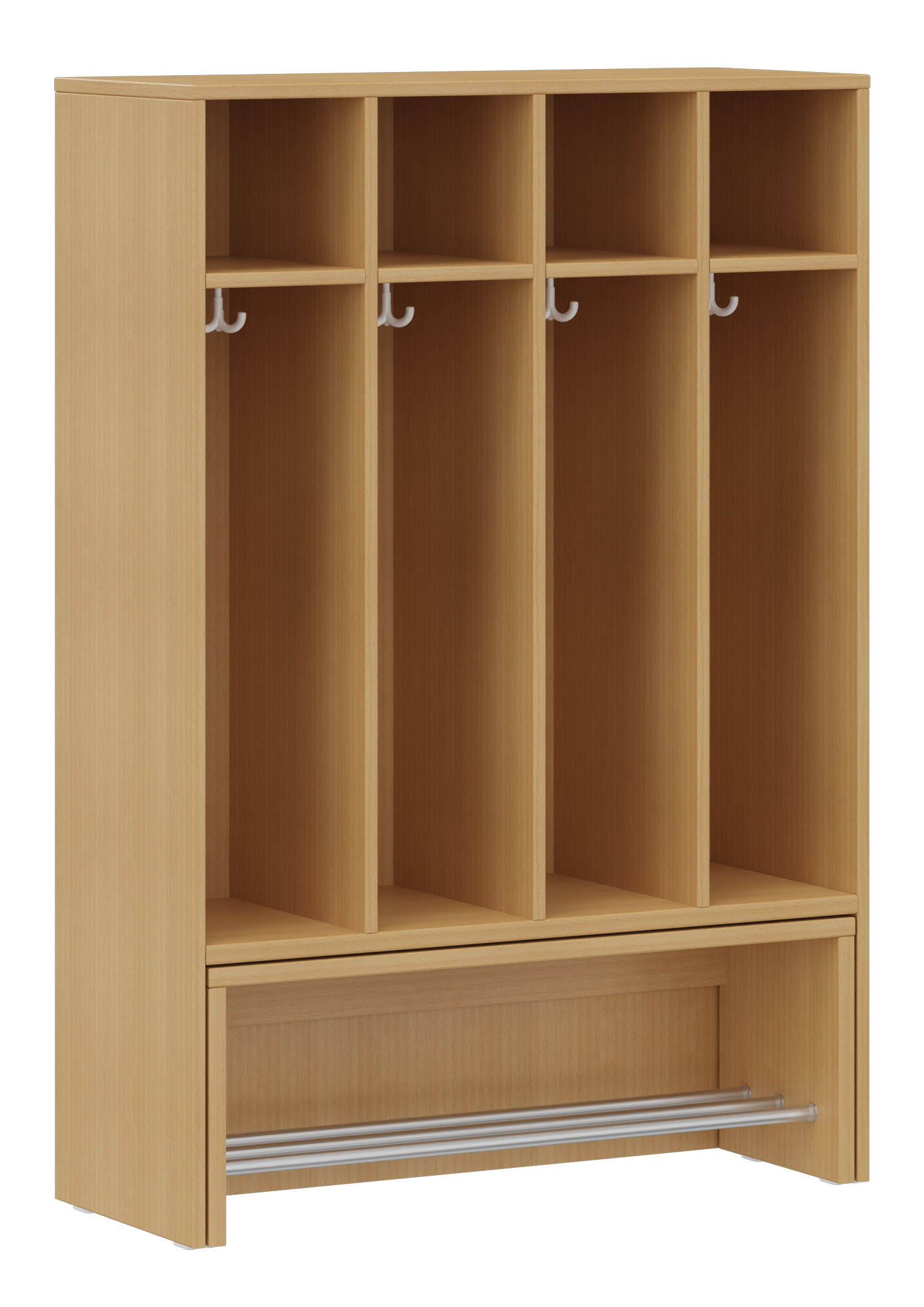 hej Garderobe mit Ausziehbank B mit 22,6 cm Fachbreite Größe 3, 4 Schrankfächer hej Garderobe mit Ausziehbank B mit 22,6 cm Fachbreite Größe 3, 4 Schrankfächer
