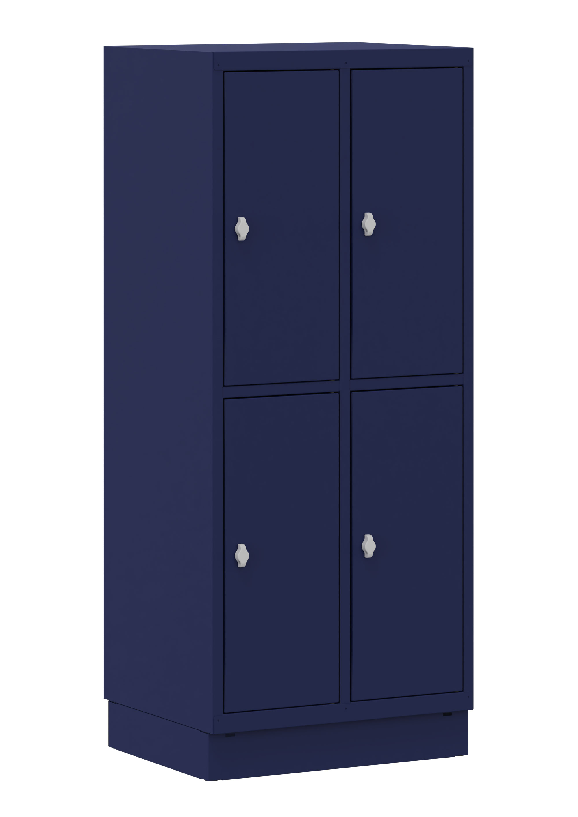 Fächerschrank 2x2 Fächer dunkelblau