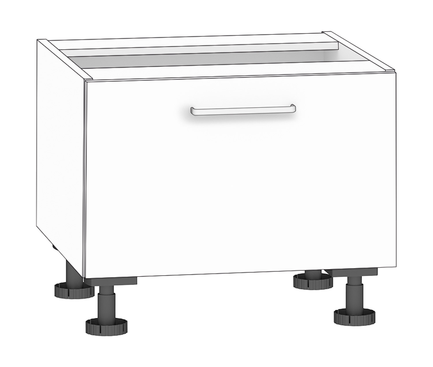 Schubkastenschrank mit 1 Schubkasten, Breite 60 cm