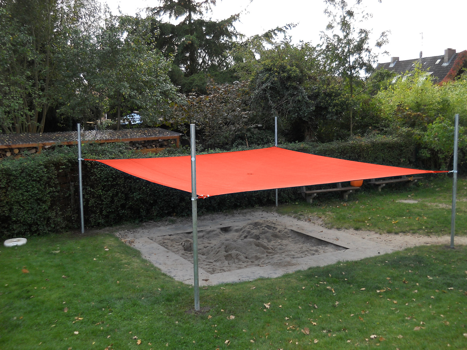 Sonnenschutz 3 x 3 m orange