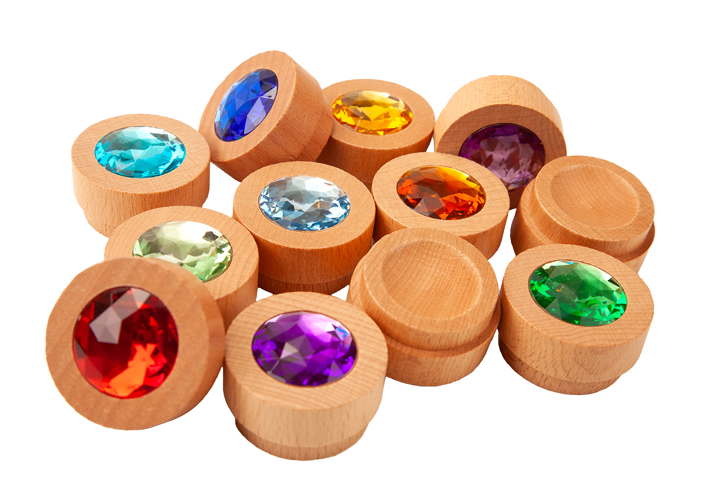 Holz-Funkelsteine Regenbogen