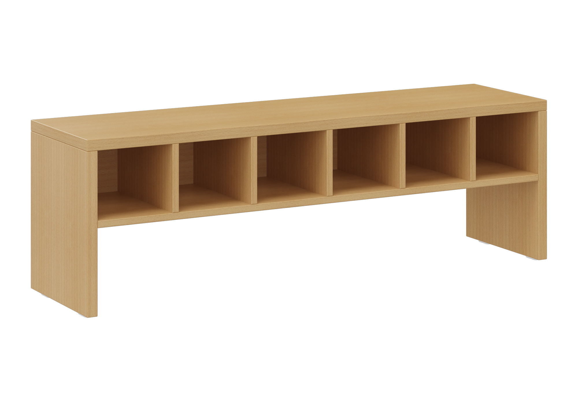 hej Garderobenbank T mit Fächern Höhe 38 cm, Breite 119,6 cm, Buche Dekor