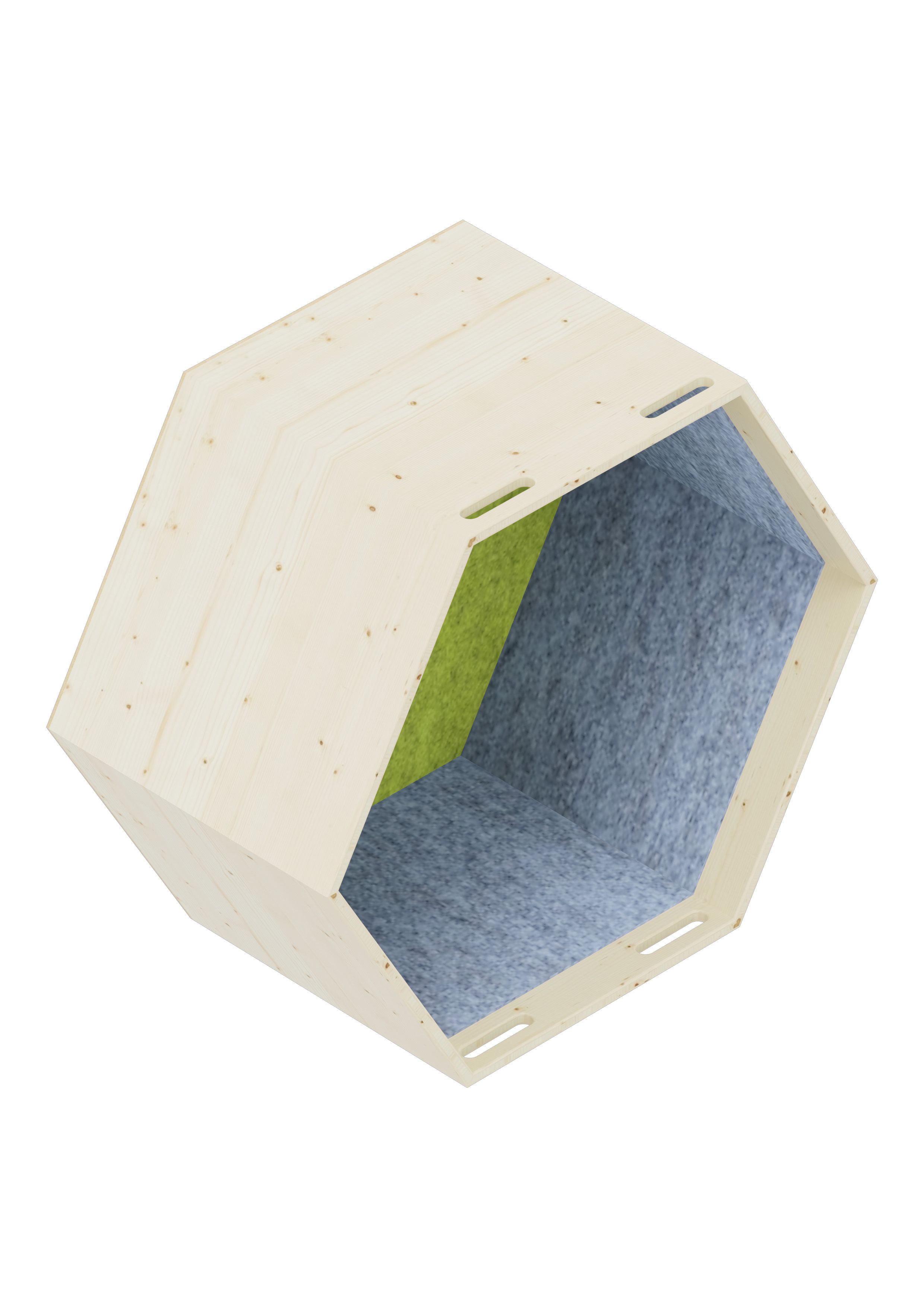 Lernwabe® Flip Ganze Wabe Größe S, Seiten hellblau, Rückwand hellgrün Lernwabe® Flip Ganze Wabe Größe S, Seiten hellblau, Rückwand hellgrün