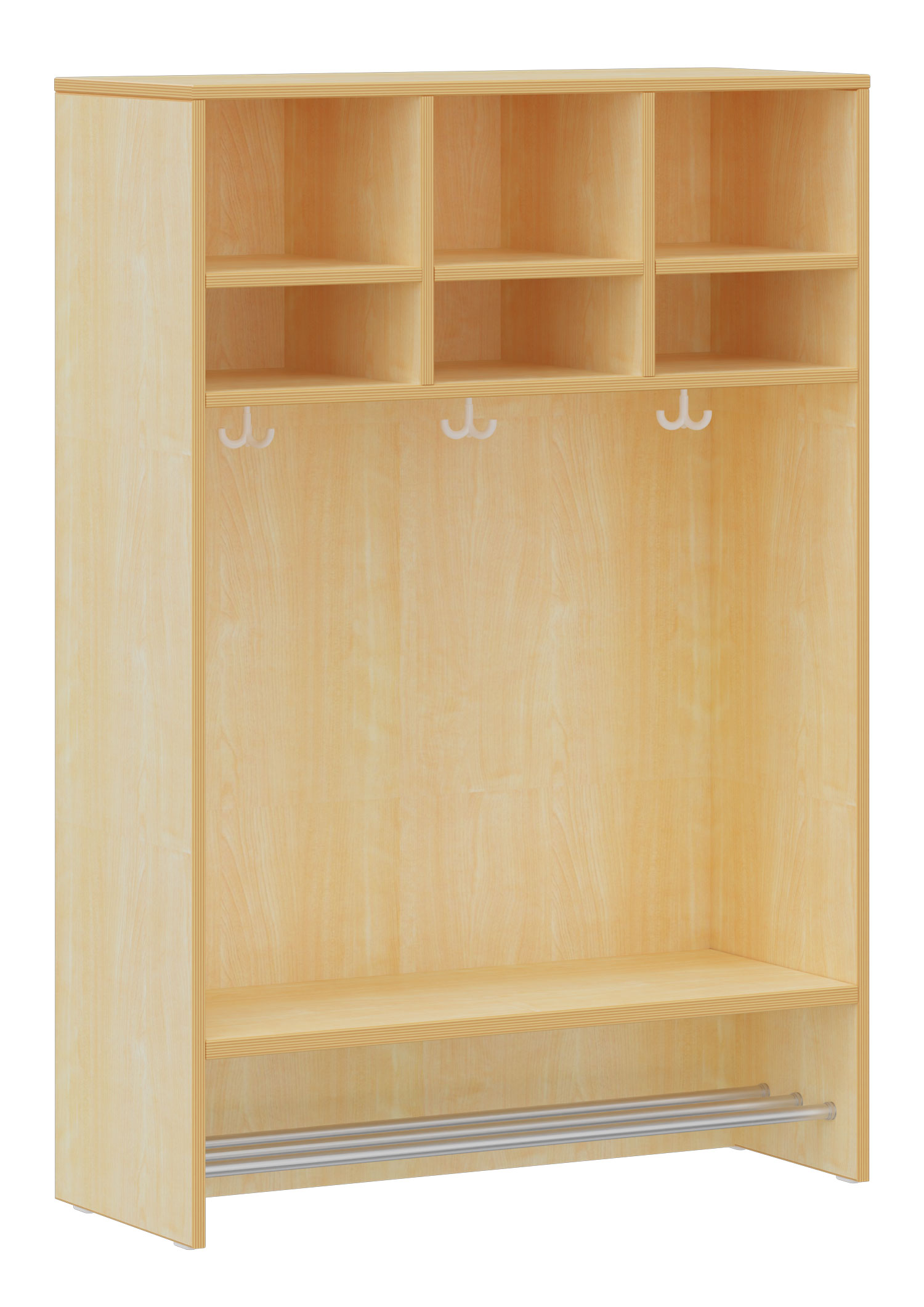 hej Regalgarderobe A mit 30,8 cm Fachbreite Größe 1, 3 Schrankfächer