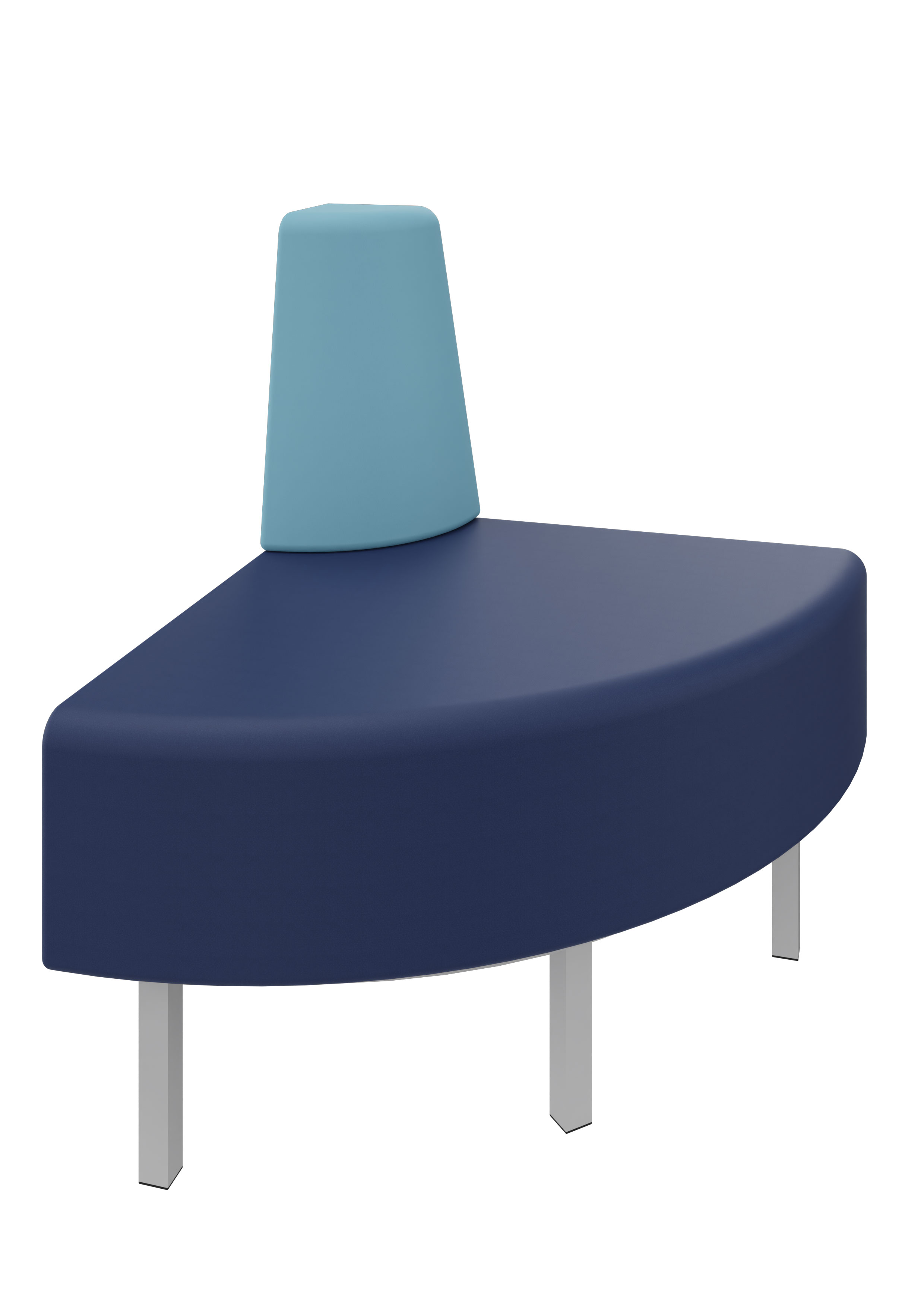 Litti Außeneckelement SOFTSKIN dunkelblau / eisblau