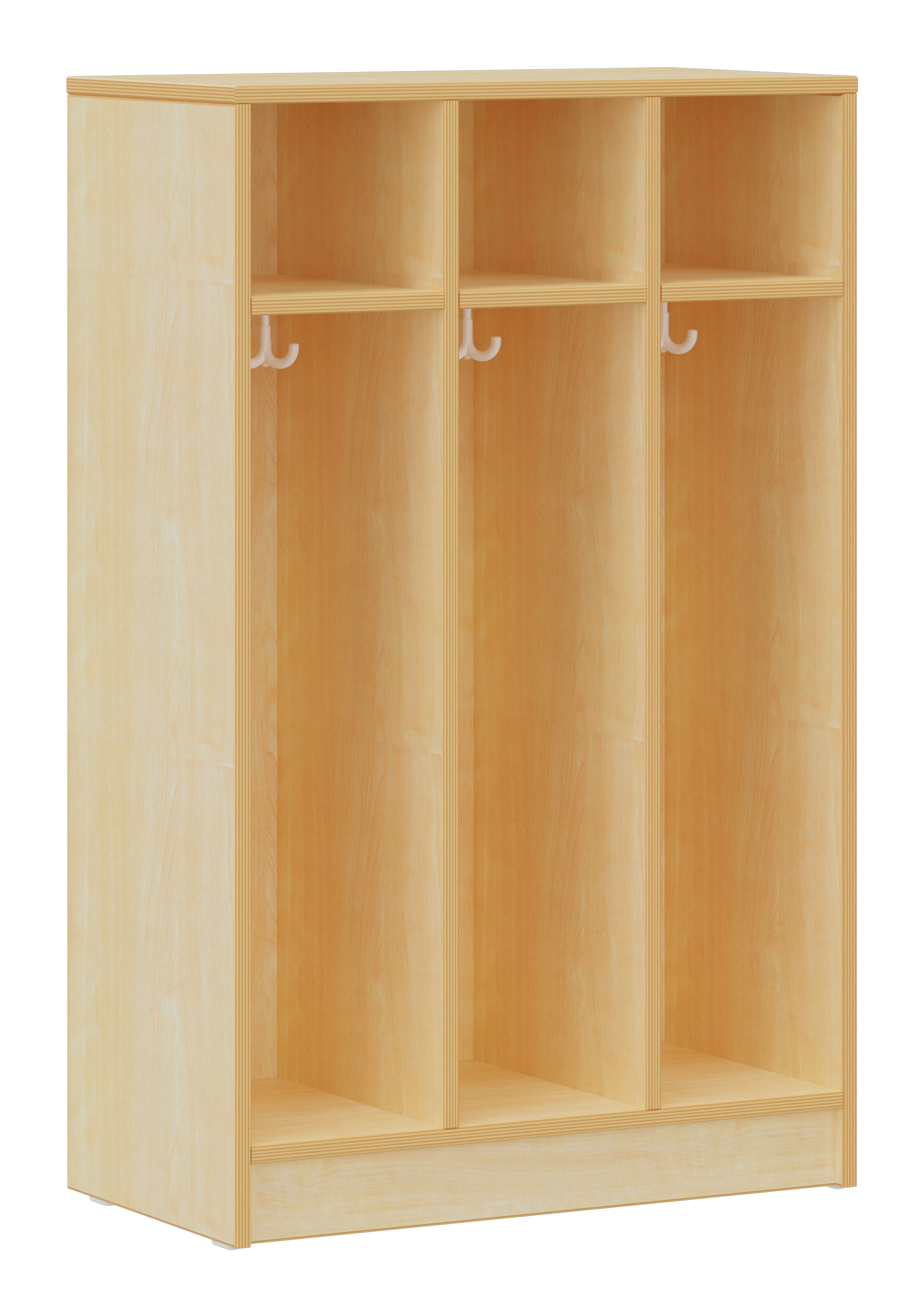 hej Fachgarderobe F mit 22,6 cm Fachbreite Größe 1/3, 3 Fächer
