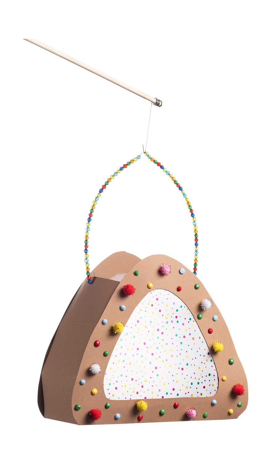 Laternenrohlinge Triangel braun Laternenrohlinge Triangel braun