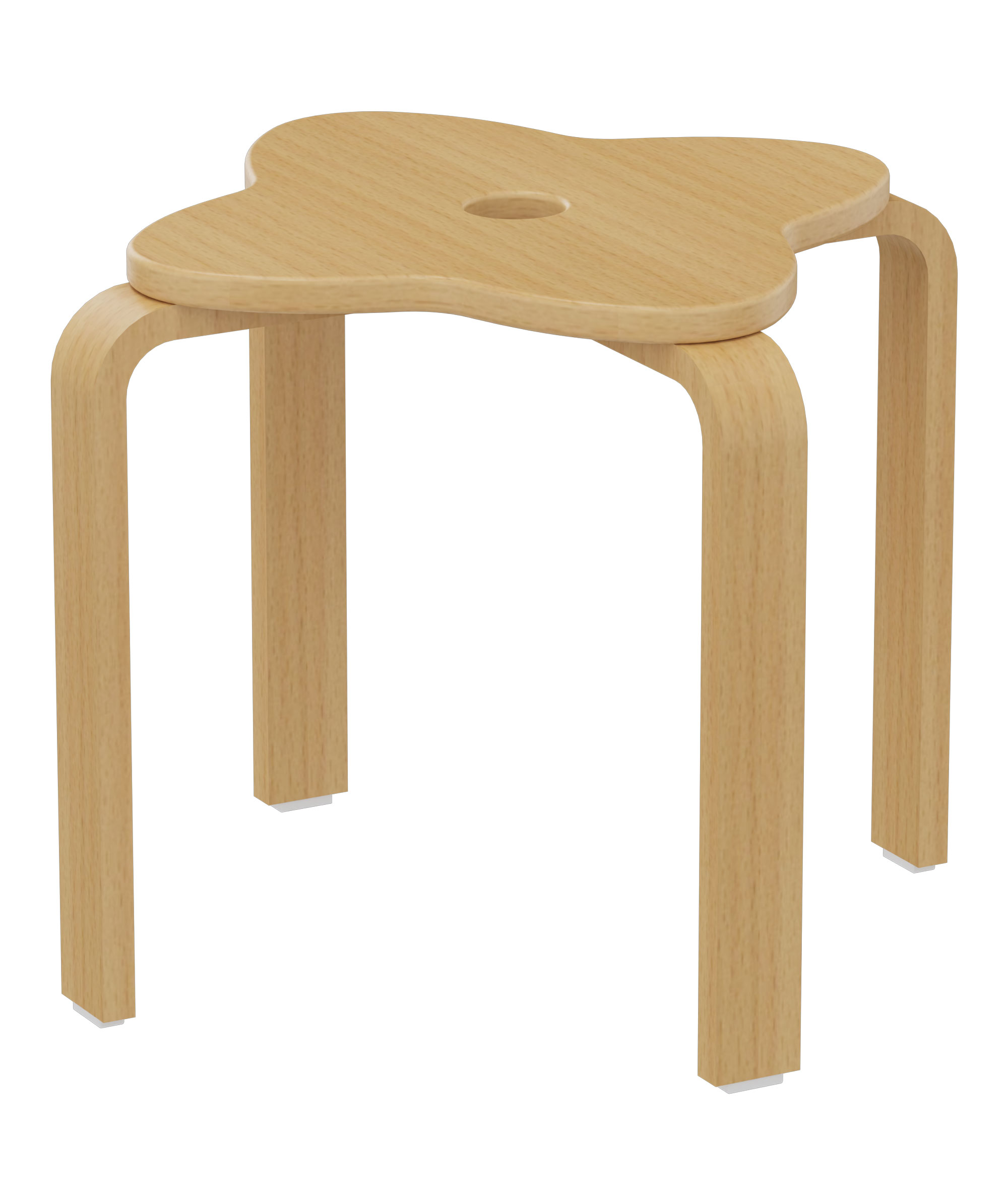 Kleeblatthocker Holz, vierblättrig Kindergarten