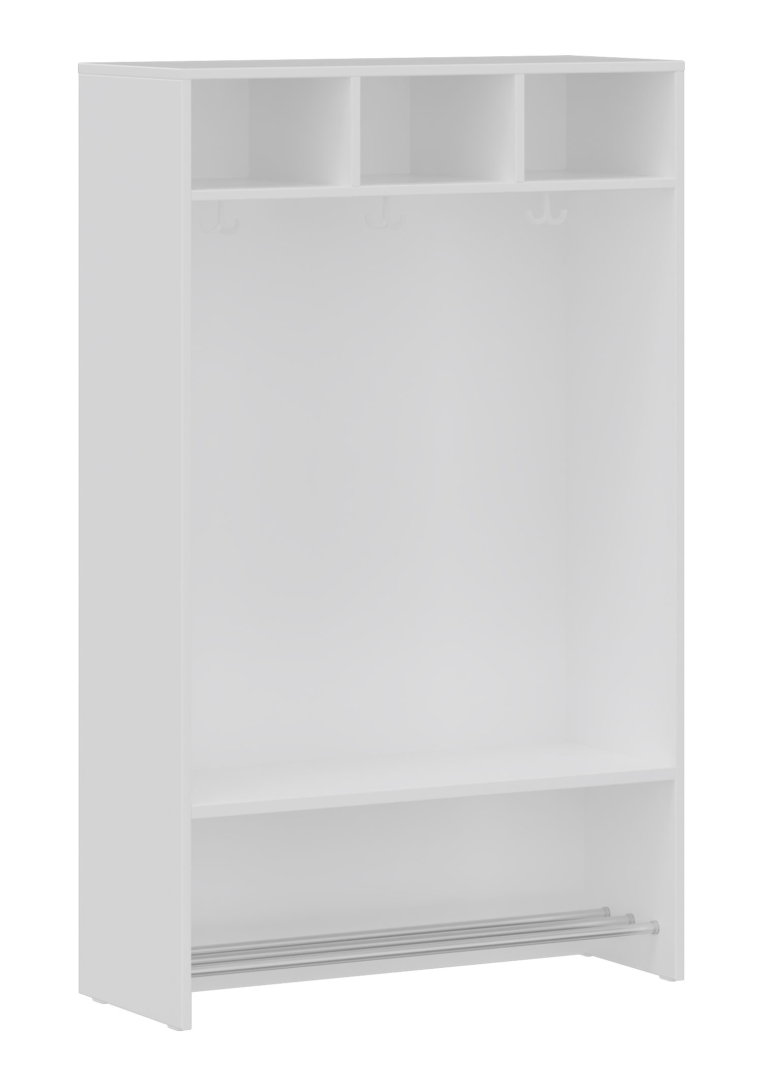 hej Regalgarderobe A mit 30,8 cm Fachbreite Größe 4, 3 Schrankfächer