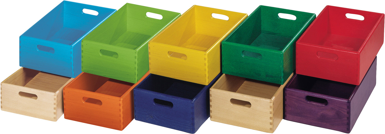 Materialkasten flach, Höhe 12 cm, Buche natur Materialkasten flach, Höhe 12 cm, Buche natur