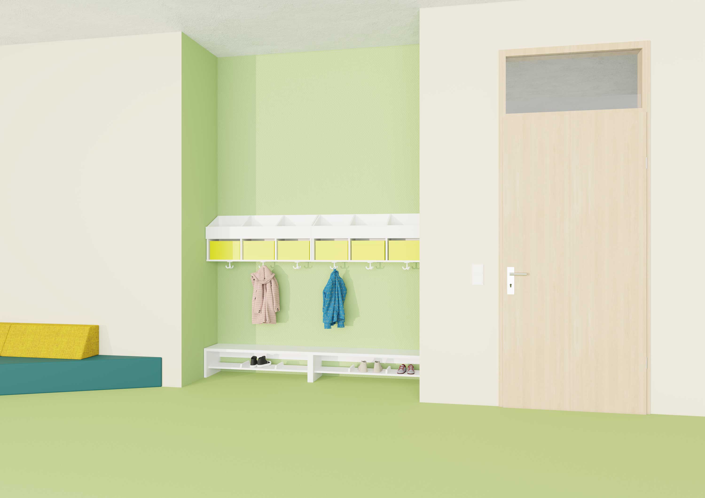 hej Garderobenbank R mit Ablage Größe 1, Breite 100 cm