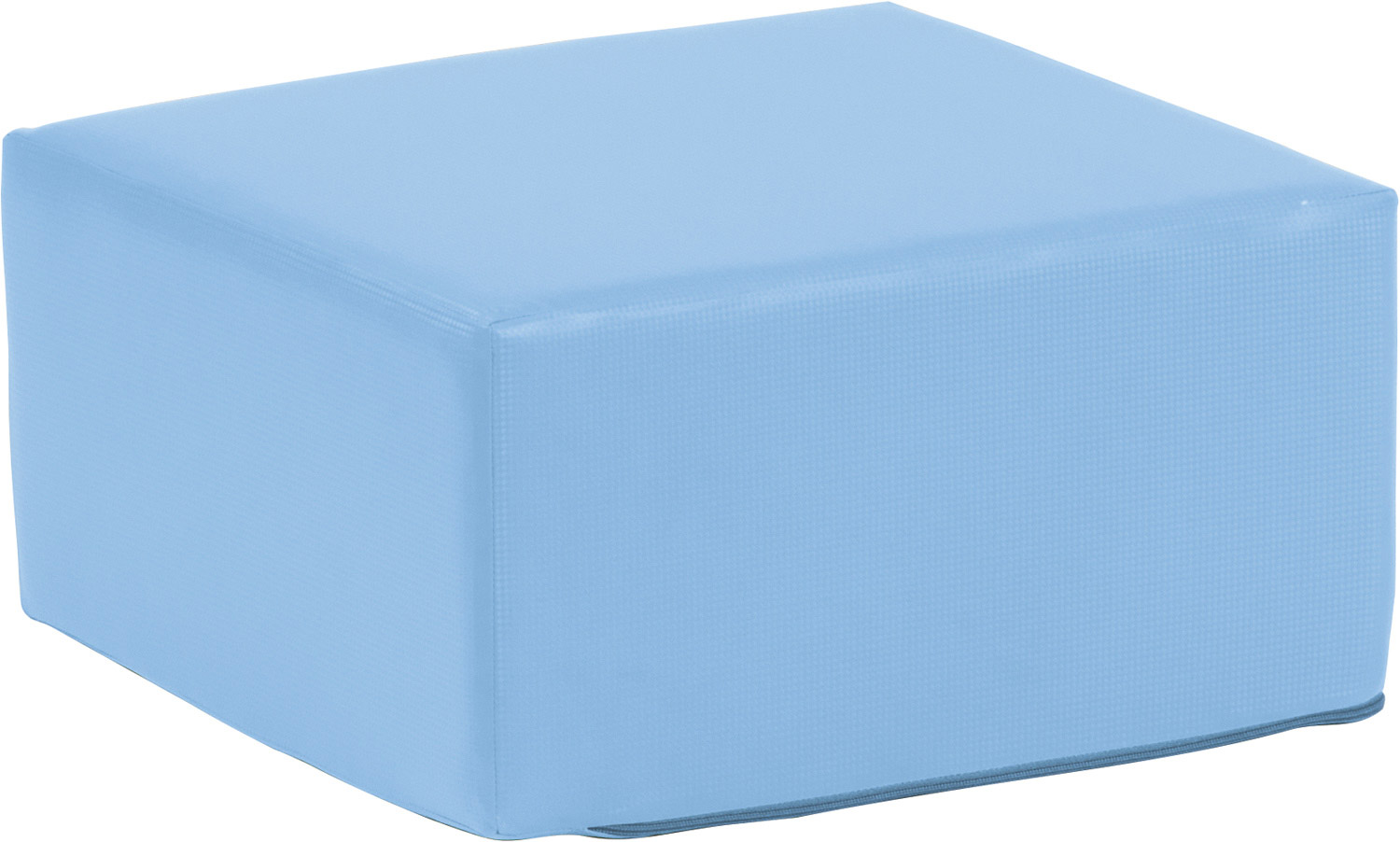 Hocker eckig hellblau