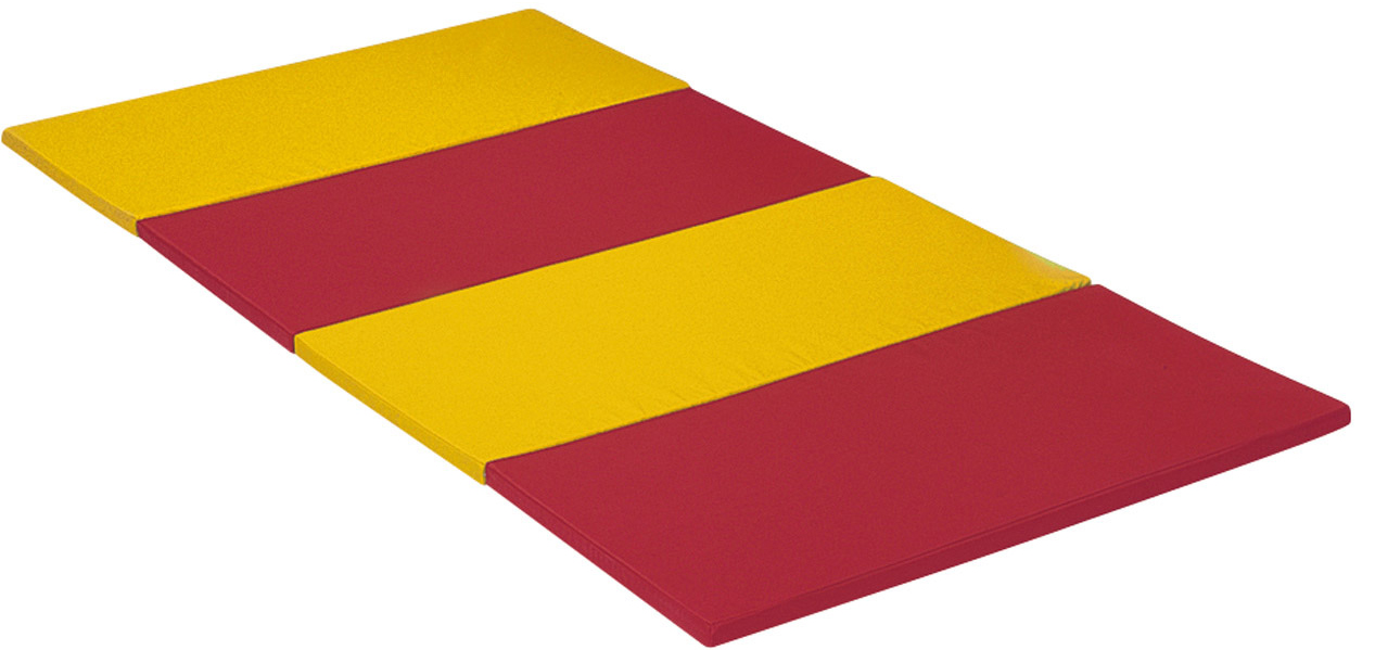 Klappturnmatte rot/gelb