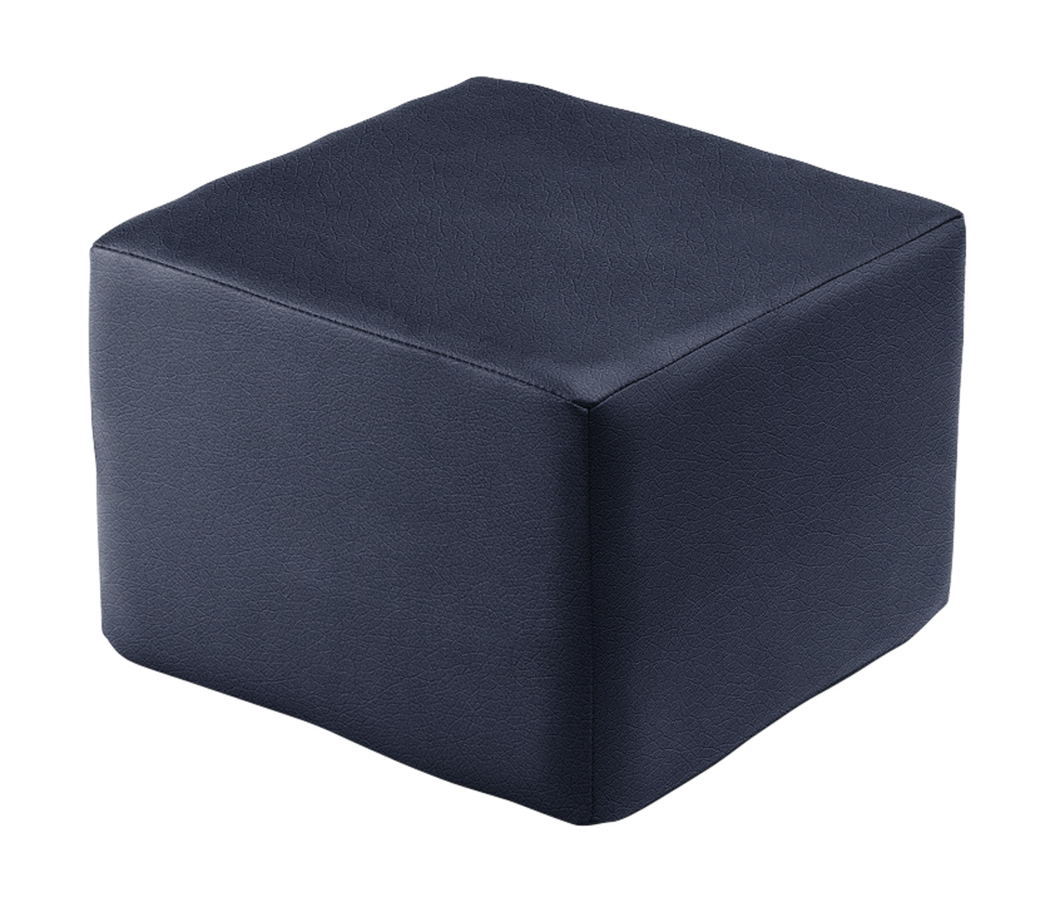 Polsterhocker Quadrat Krippe Softskin dunkelblau