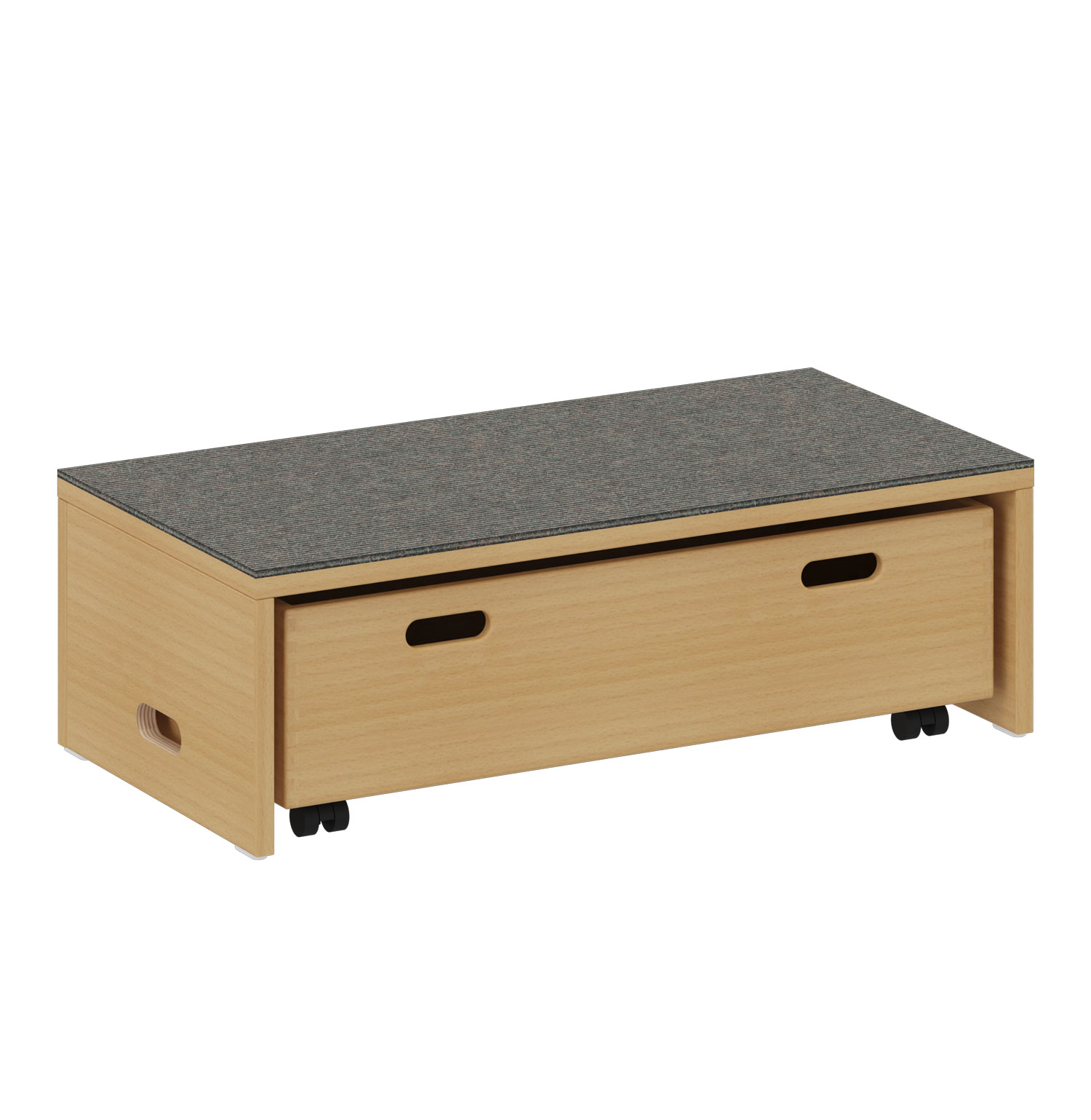 Spielpodest für Rollcontainer grau