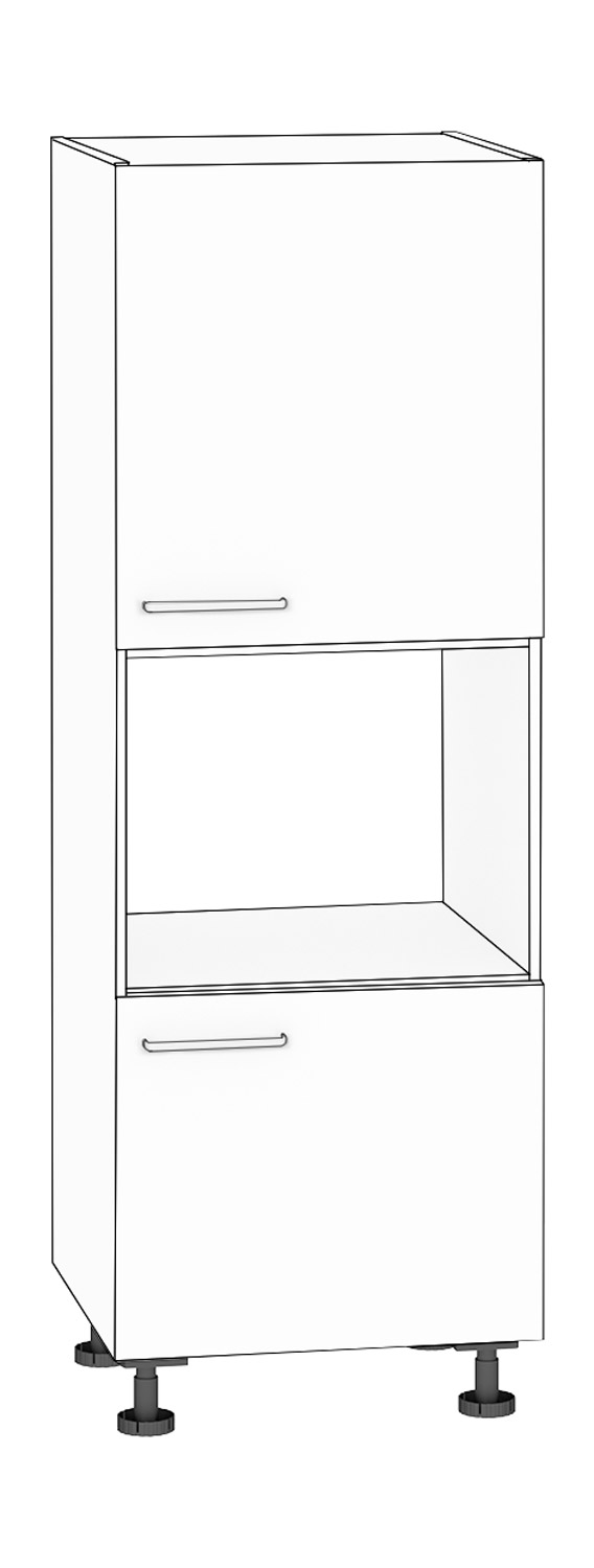 Hochschrank für Kompaktgerät, Höhe 175 cm Türanschlag rechts, weiß