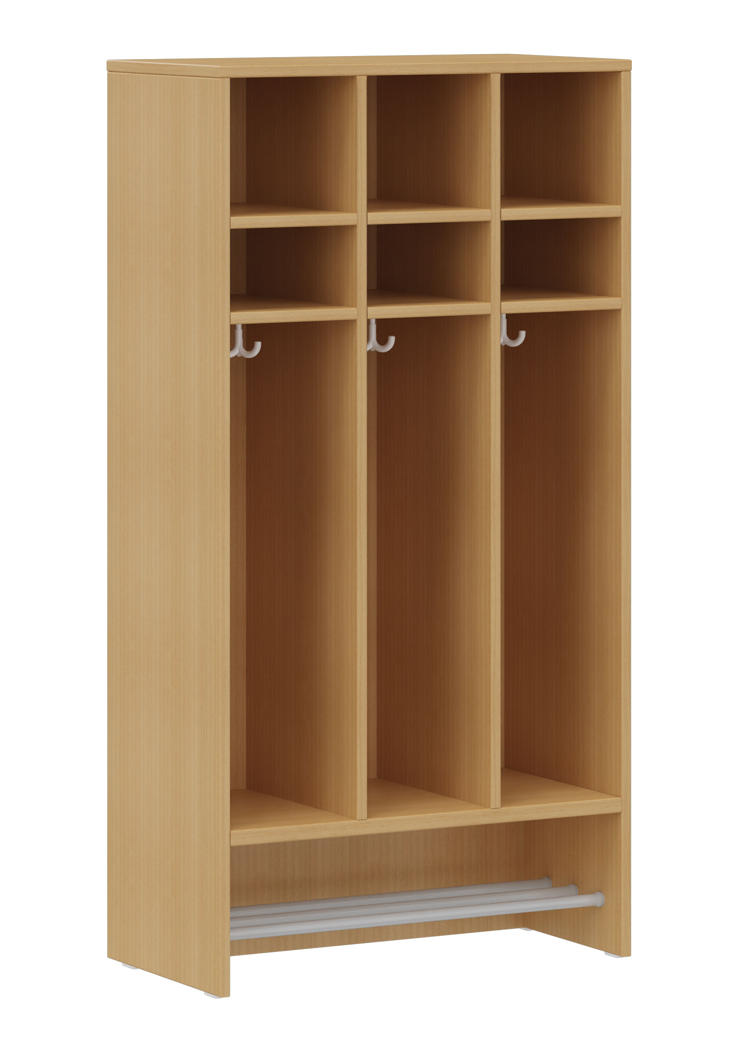 hej Schrankgarderobe D mit 22,6 cm Fachbreite Größe 1, 3 Schrankfächer