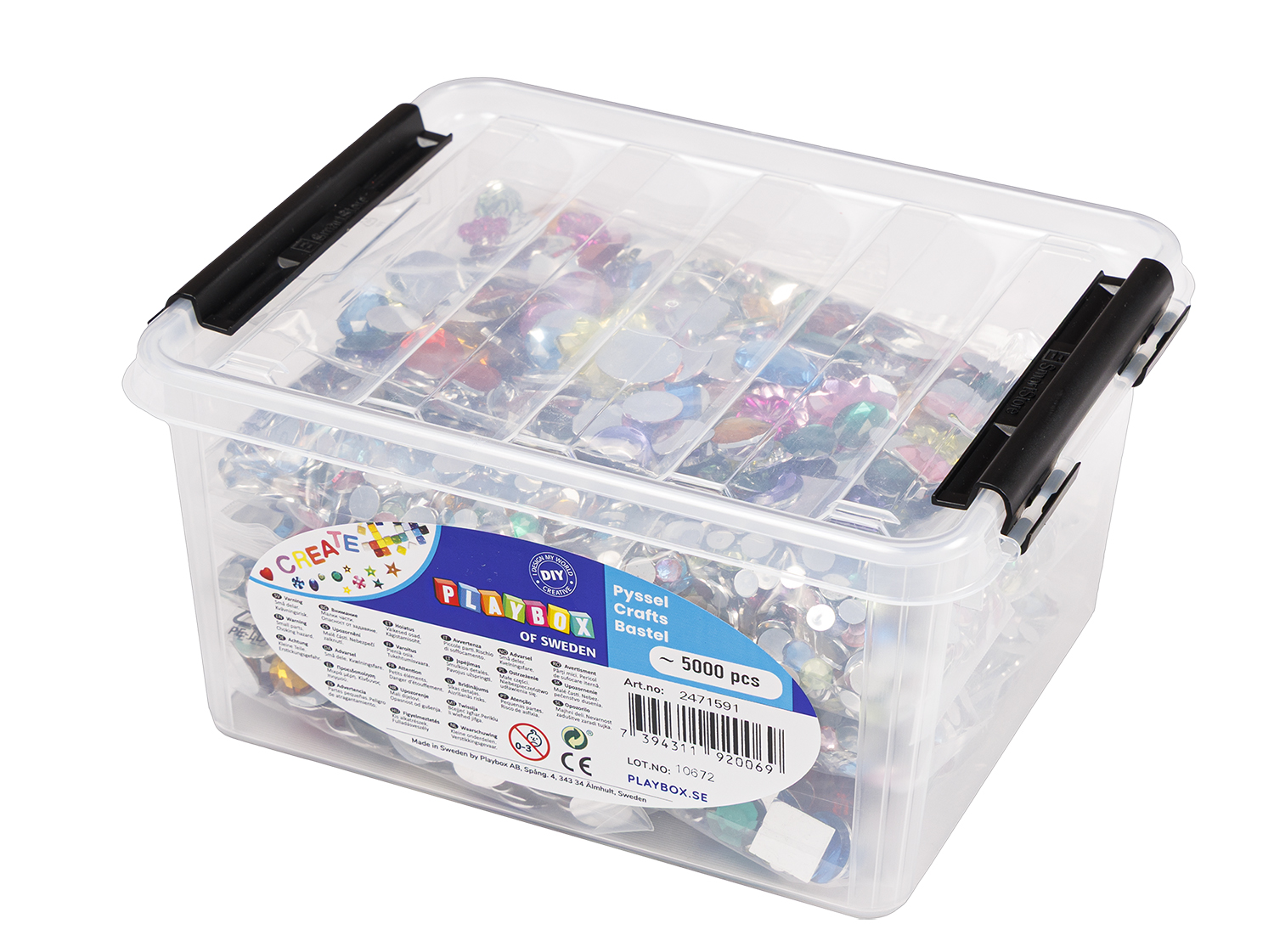 Kristallsteine in Box