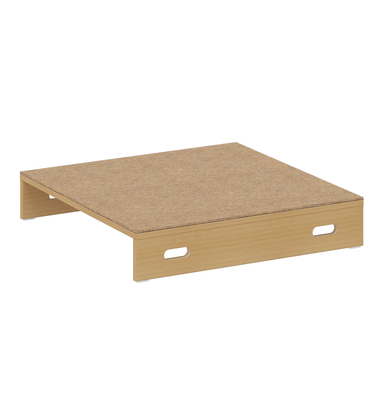 Spielpodest 2 Seiten offen beige