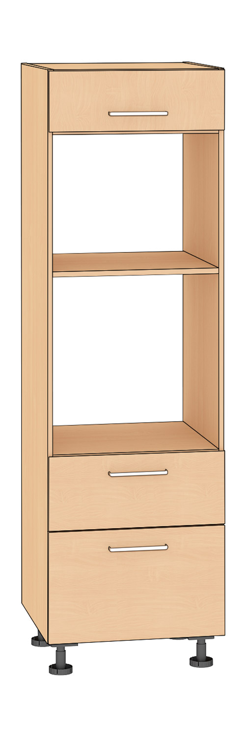 Hochschrank für Kompaktgerät/Backofen, Höhe 201,25 cm Buche