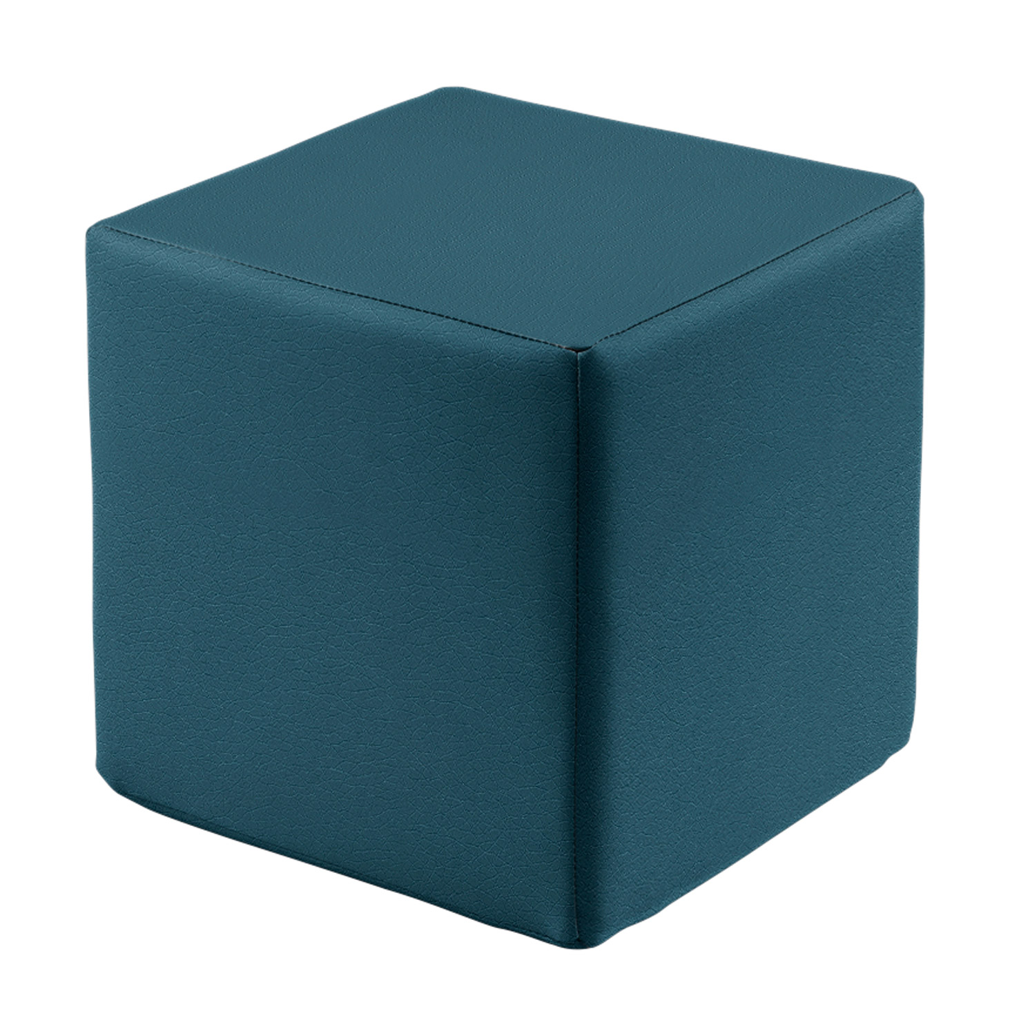 Polsterhocker Quadrat Kindergarten Softskin petrol