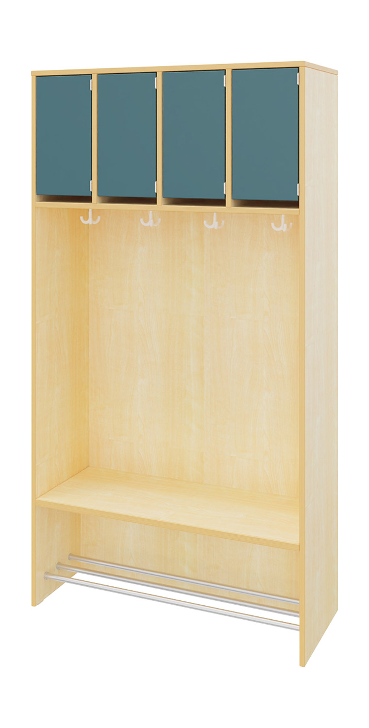 hej Regalgarderobe A mit 22,6 cm Fachbreite Größe 4, 4 Schrankfächer