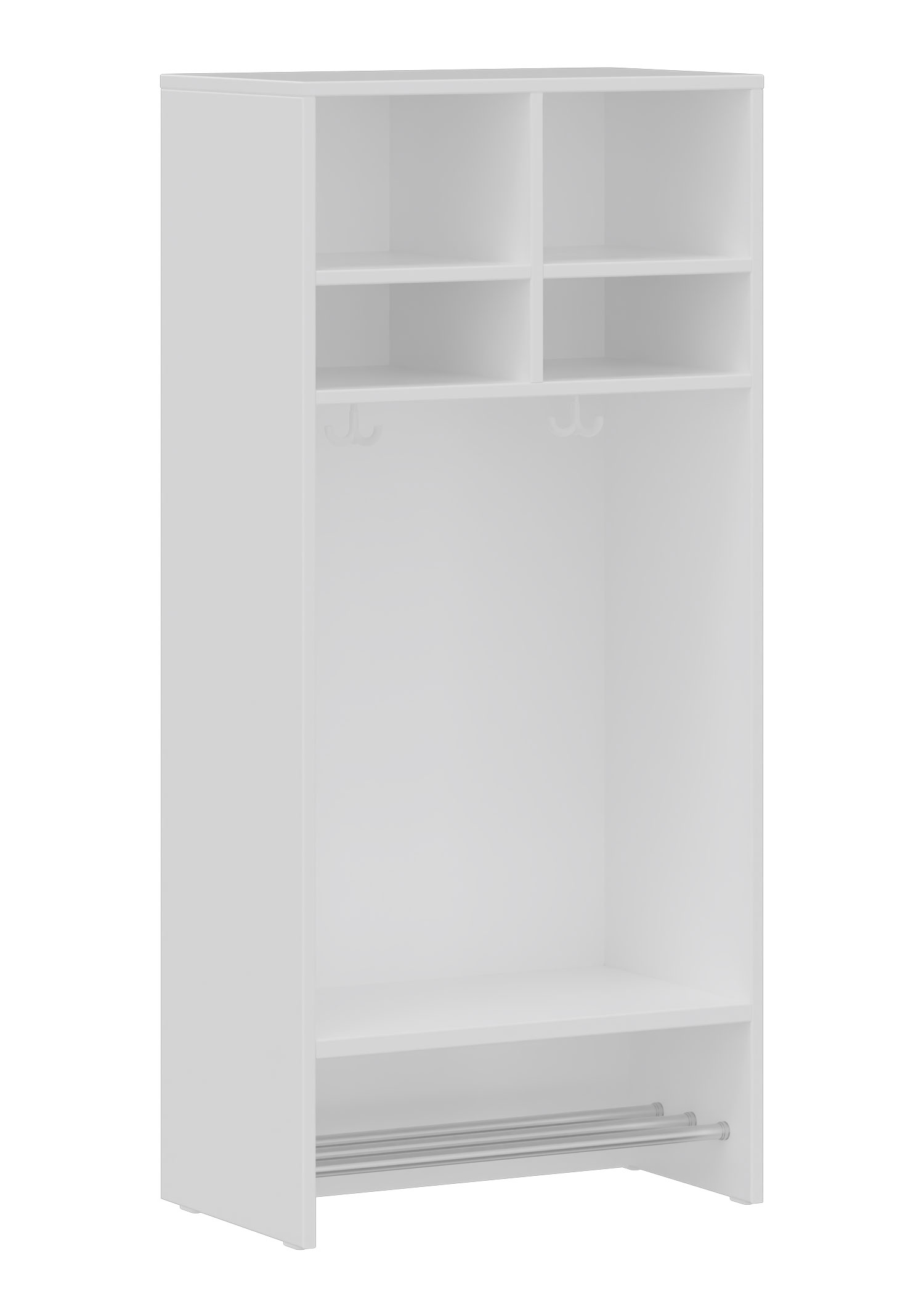 hej Regalgarderobe A mit 30,8 cm Fachbreite Größe 1, 2 Schrankfächer