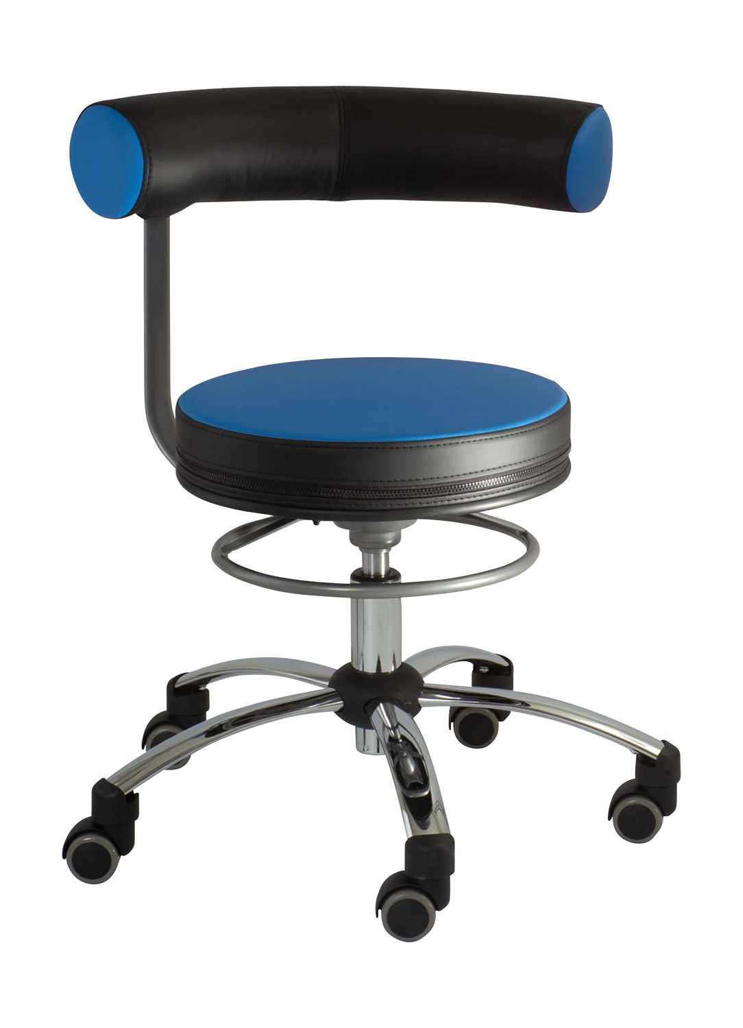 Sanus® Lehne fest Sitzhöhe 46 - 54 cm blau/schwarz
