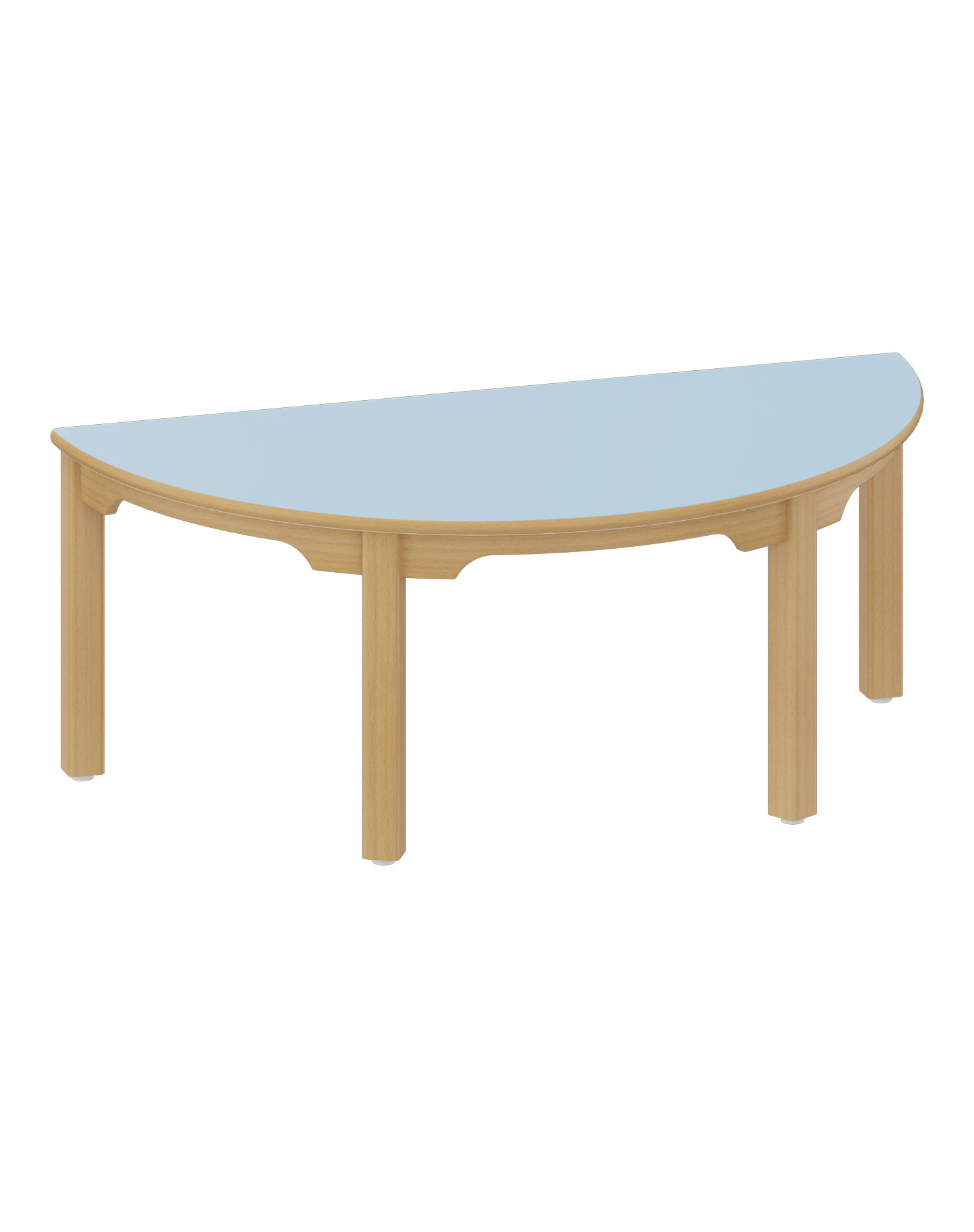 Halbrundtisch 120 x 60 cm Krippe
