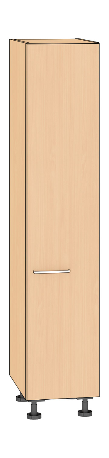 Besenschrank, Höhe 201,25 cm Türanschlag rechts, Buche